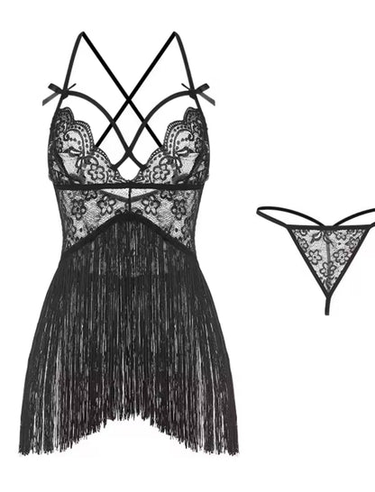 Lace Fringe Nightdress